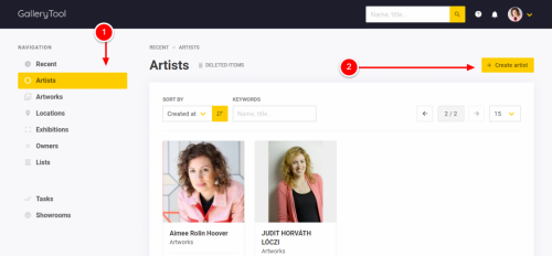 Add artist